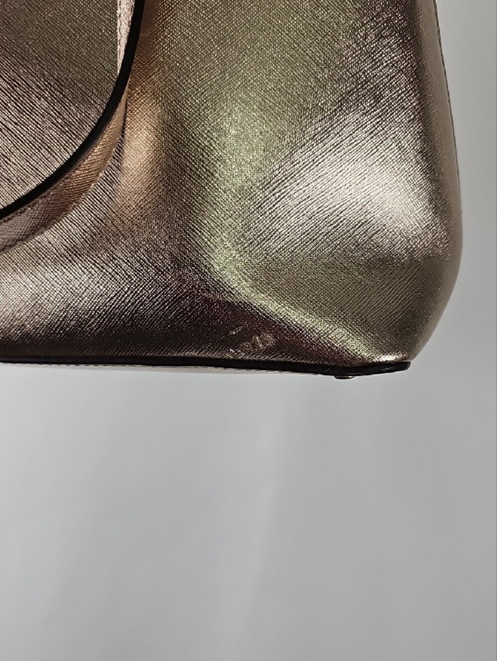 kate spade Metallic Rose Gold Dome Satchel Handbag - Picture 11 of 13